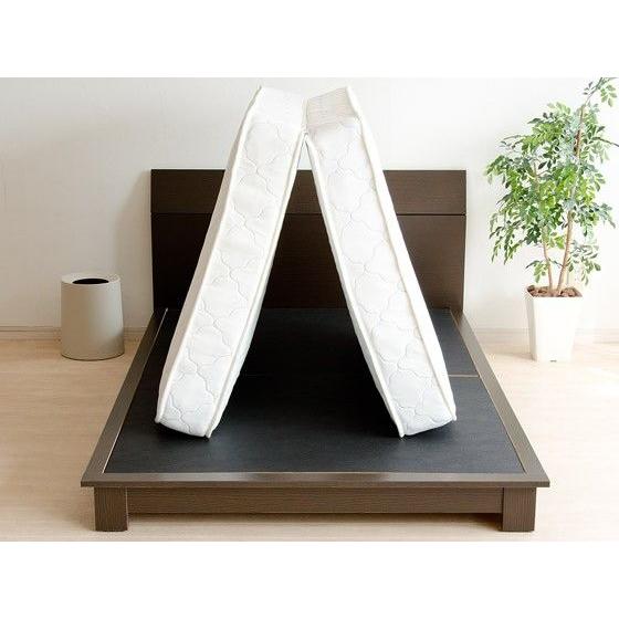 友澤木工 マットレス 折りたたみ シングル ボンネルコイル 2つ折り 二