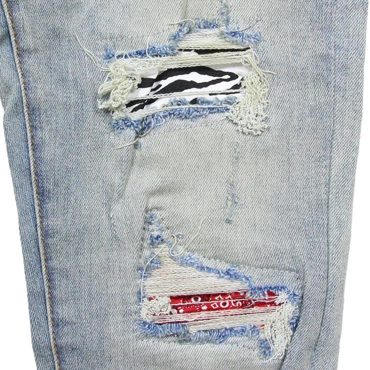 mnml（ミニマル） デニムパンツ スキニー ジーンズ クラッシュデニム