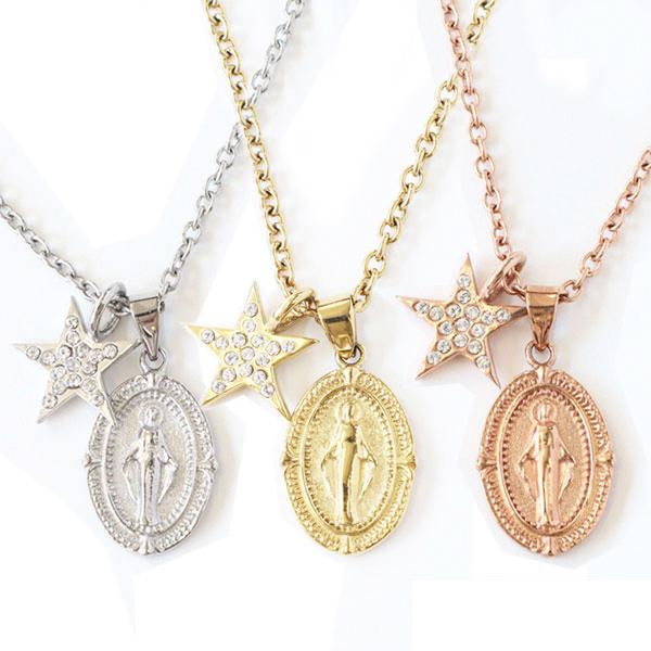 金属アレルギー対応 ネックレス Lill one STAR リルワンスター SUS304