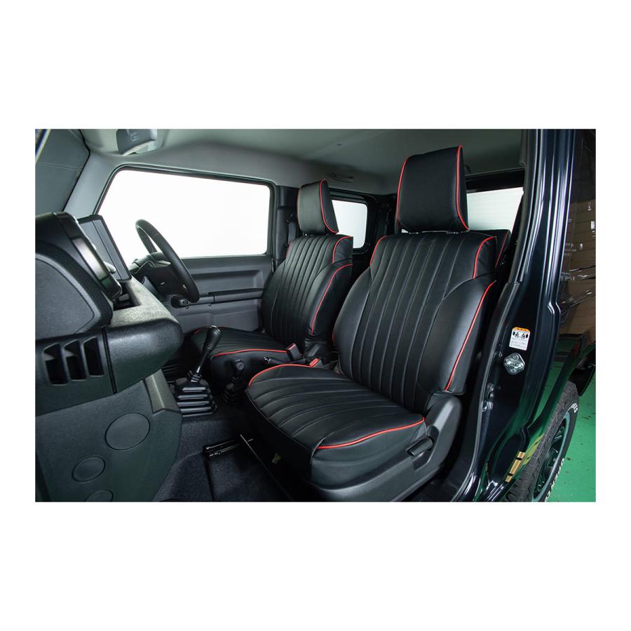 Showa Garage（ショウワガレージ） シートカバー ブラック レッド