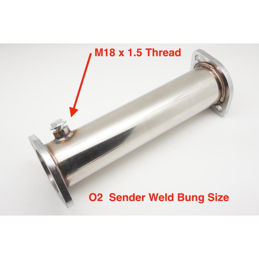 触媒ストレートパイプ 76φ エボVIII EVO7〜9 ランサー エボVII〜IX