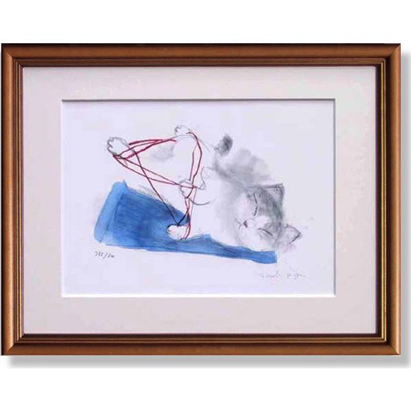 久下貴史・あやとり猫（絵画・版画） : 絵画生活 - 通販 - Yahoo