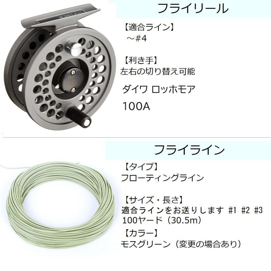 フライフィッシング 入門セット #1 フライロッド フライリール フライ