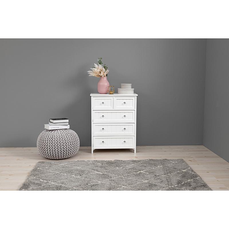 チェスト ホワイト おしゃれ かわいい 収納 洋服ダンス フェミニン 白