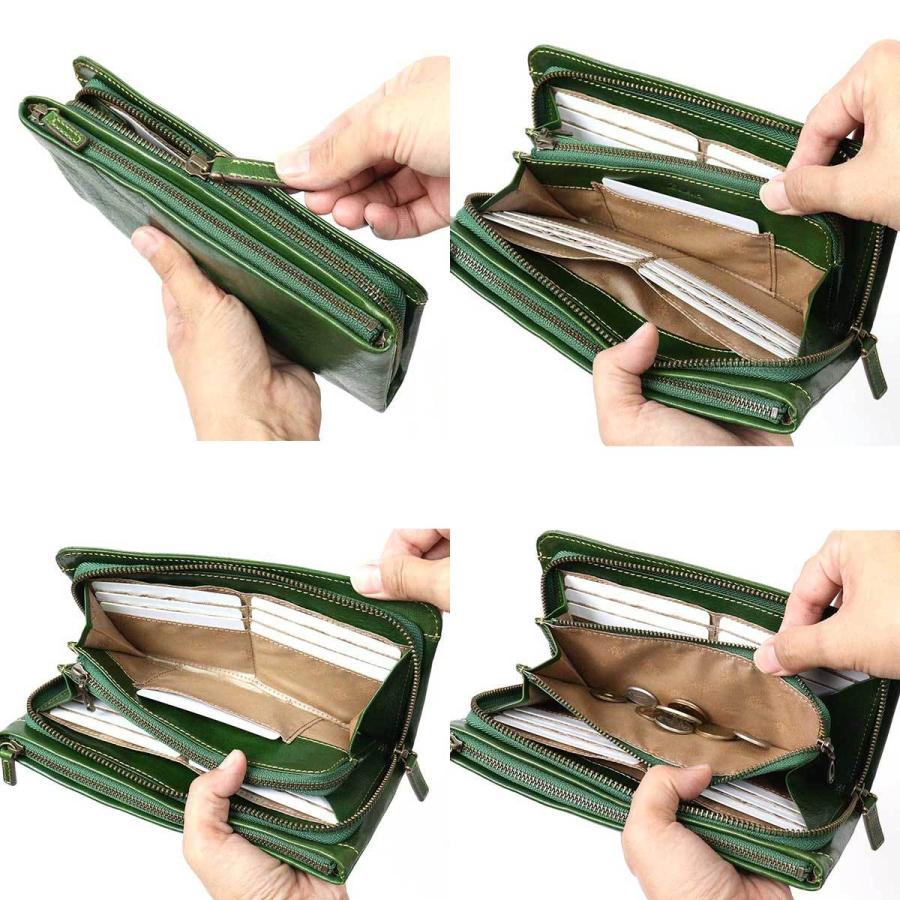 Dakota（ダコタ） 長財布 ラウンドファスナー 大容量 マルチ財布 通帳