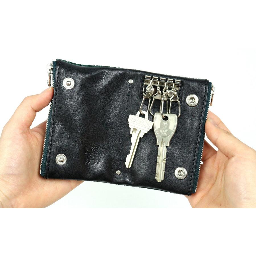 象革 ZOO ズー エレファントレザー メンズ キーケース 二つ折り財布