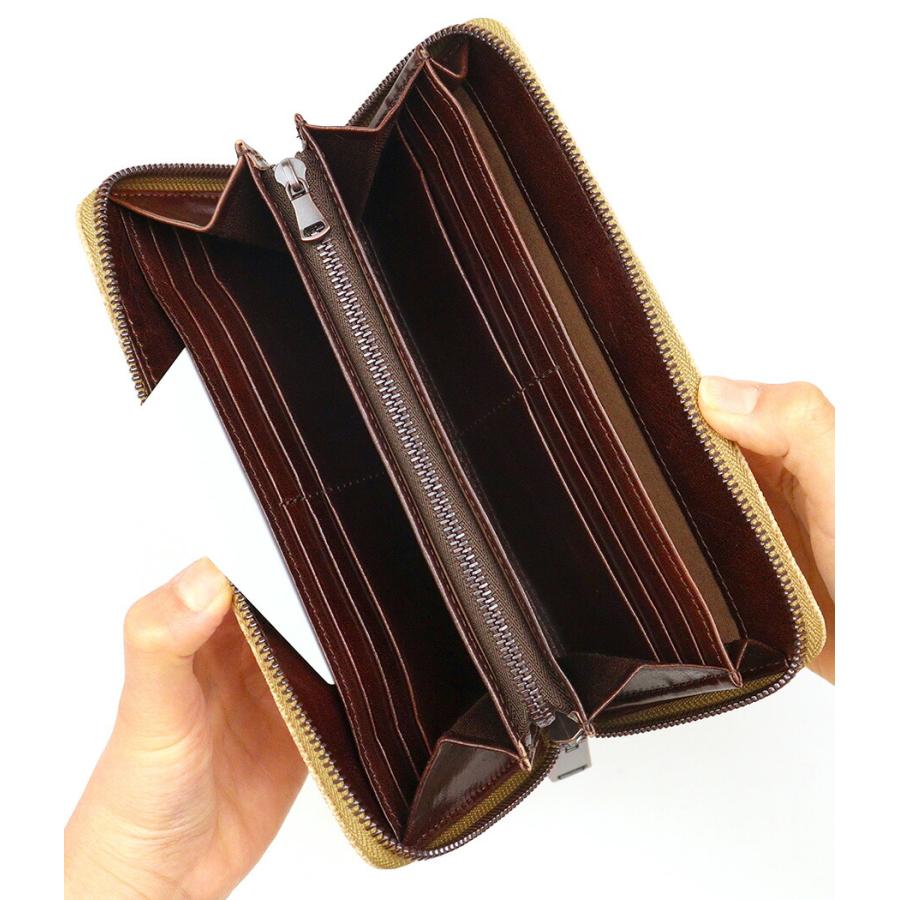 エレファントレザー 象革 長財布 ラウンドファスナー シングル