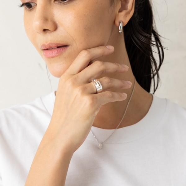 GUCCI（グッチ） 指輪 ブランデッドレギュラー Gリング スターリング