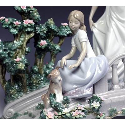 リヤドロ（Lladro リアドロ 陶器人形 置物） 乙女 夢の架け橋
