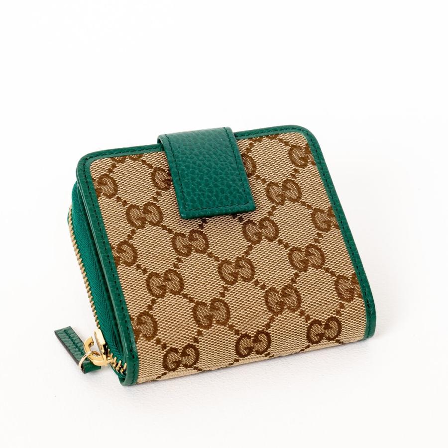 GUCCI（グッチ） レディース 財布 折りたたみ キャンバス地 ジャガード