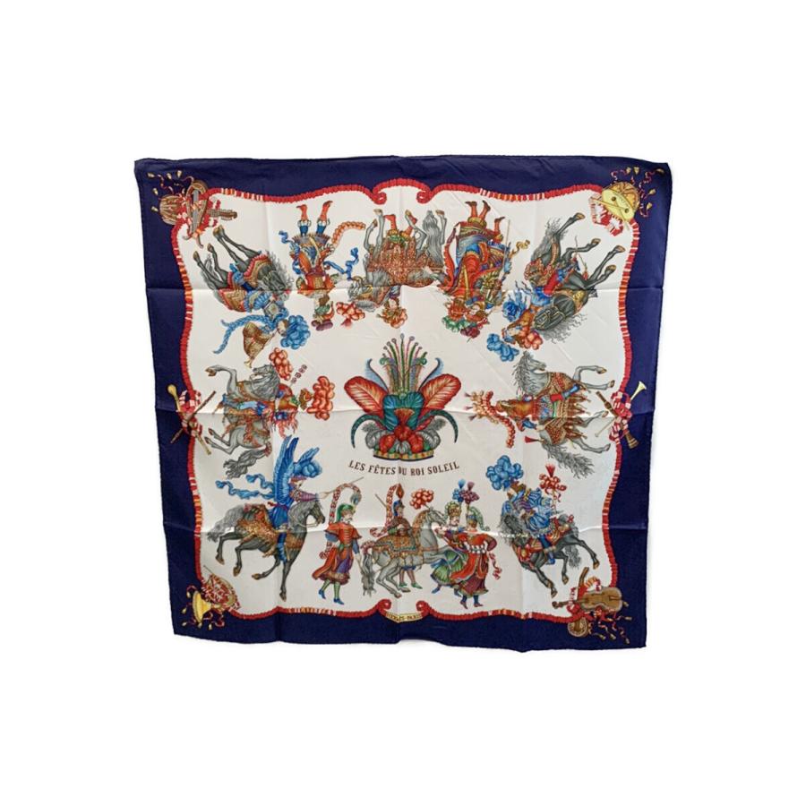 HERMES（エルメス） スカーフ カレ90 LES FETES DU ROI SOLEIL 太陽王