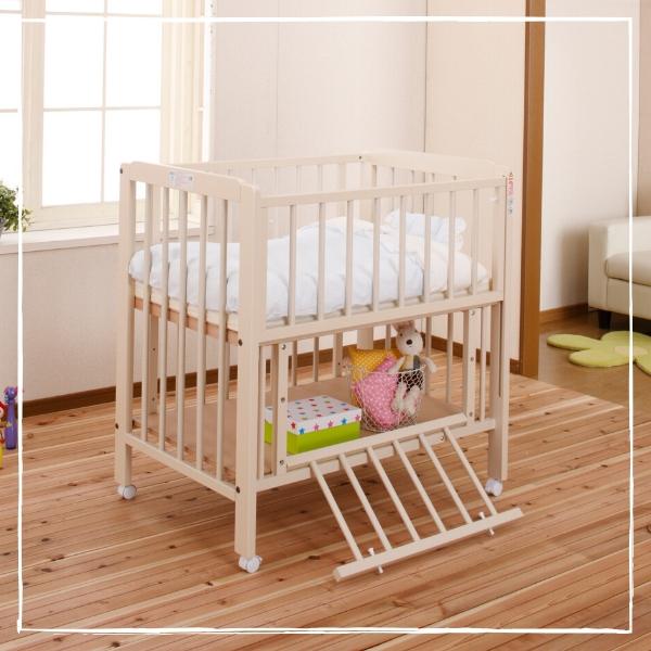 KiNTARO（キンタロー） [ミニポム ヌーベル] ベビーベッド 日本製 ハイ