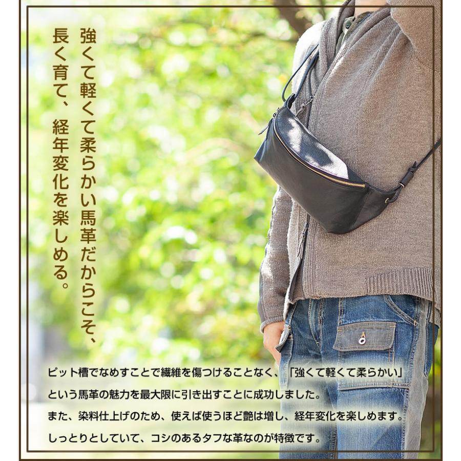 SLOW（スロウ） ファニーパック ショルダーバッグ 馬革 ホースピット