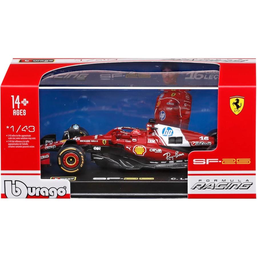 Bburago（ブラーゴ） 1/43 フェラーリ F1 SF-25 ＃16 シャルル