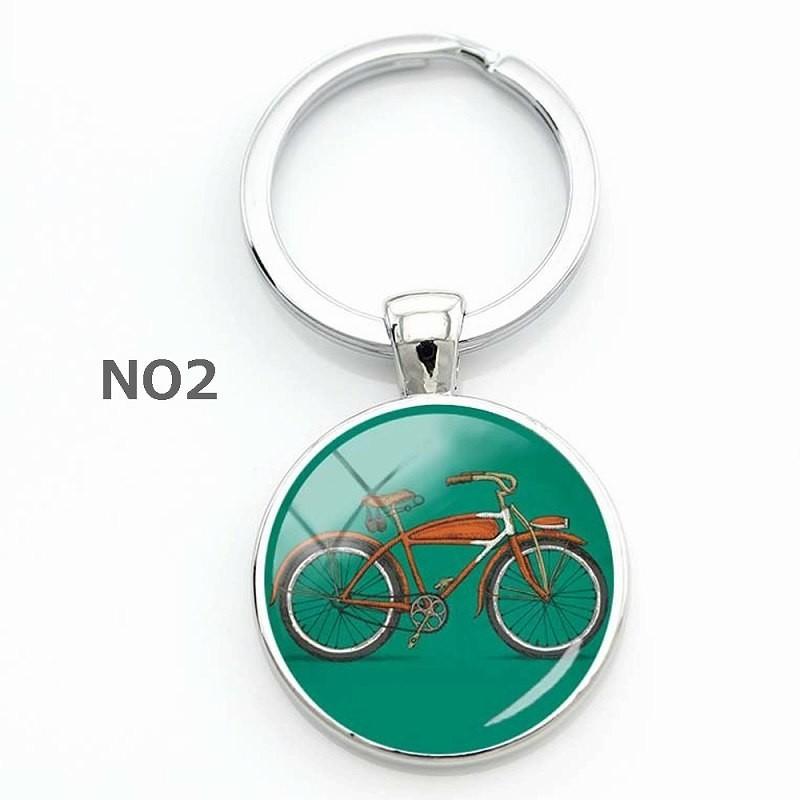 自転車柄 バイシクル 自転車 キーホルダー アンティーク レトロ 自転車