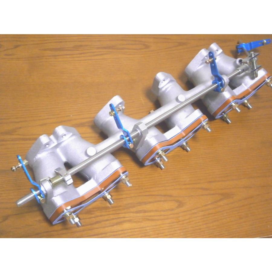 L型エンジン/50パイ用インテークマニホールド新品ロッド式/ソレックス