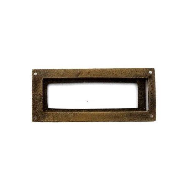 J032 ネームプレート 真鍮 引き出し アンティークゴールド ネコポス