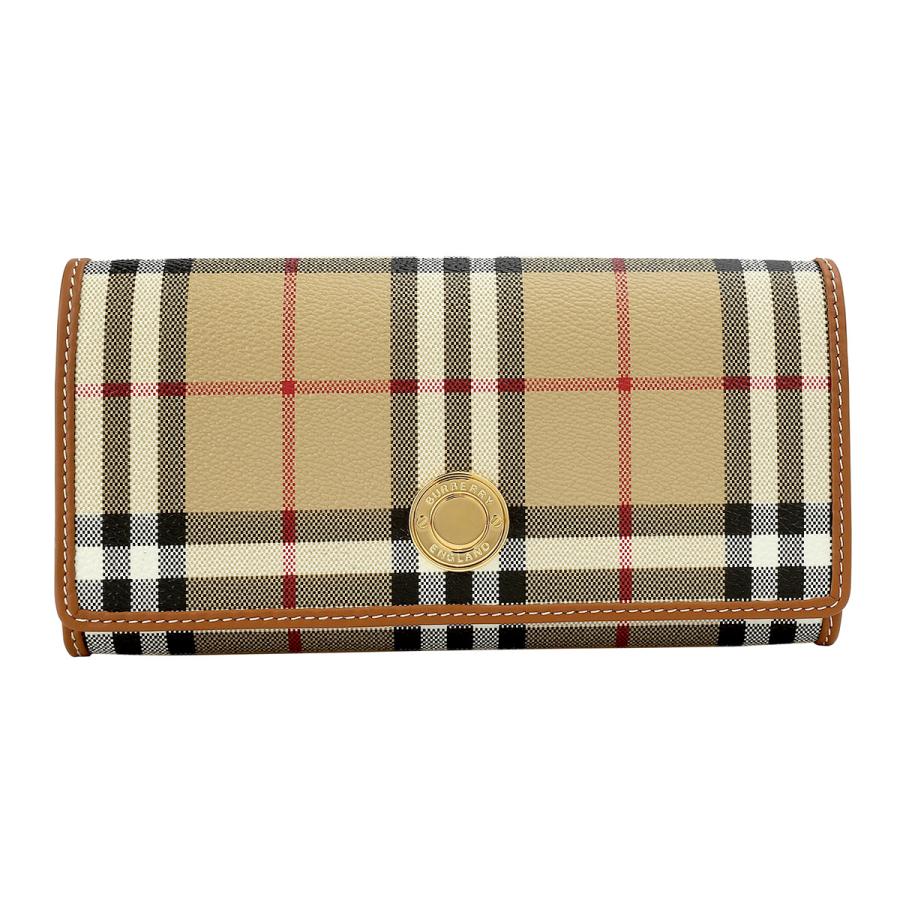 BURBERRY（バーバリー） 並行輸入 長財布 チェック＆レザー 8070414
