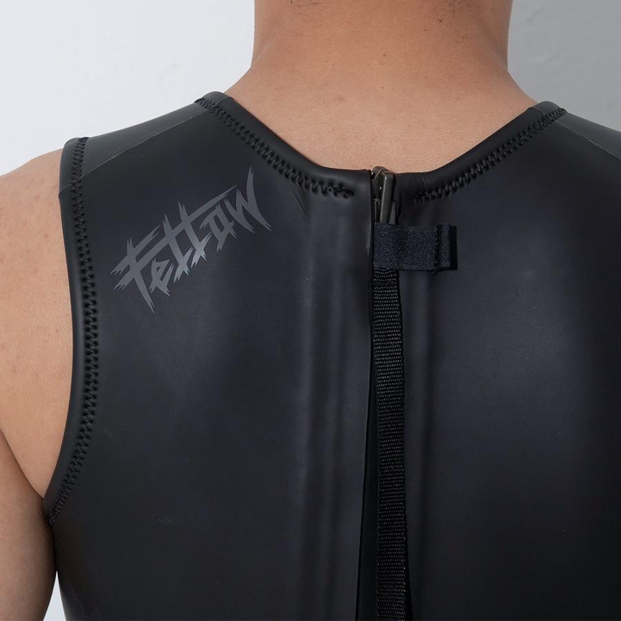 FELLOW ウェットスーツ ロングジョン バックジップ メンズ 3mm スキン