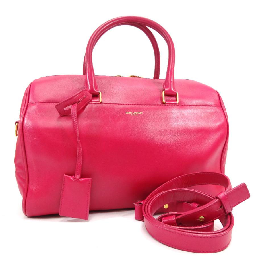 サンローランパリ 2WAY クラシックダッフル ハンドバッグ レディース