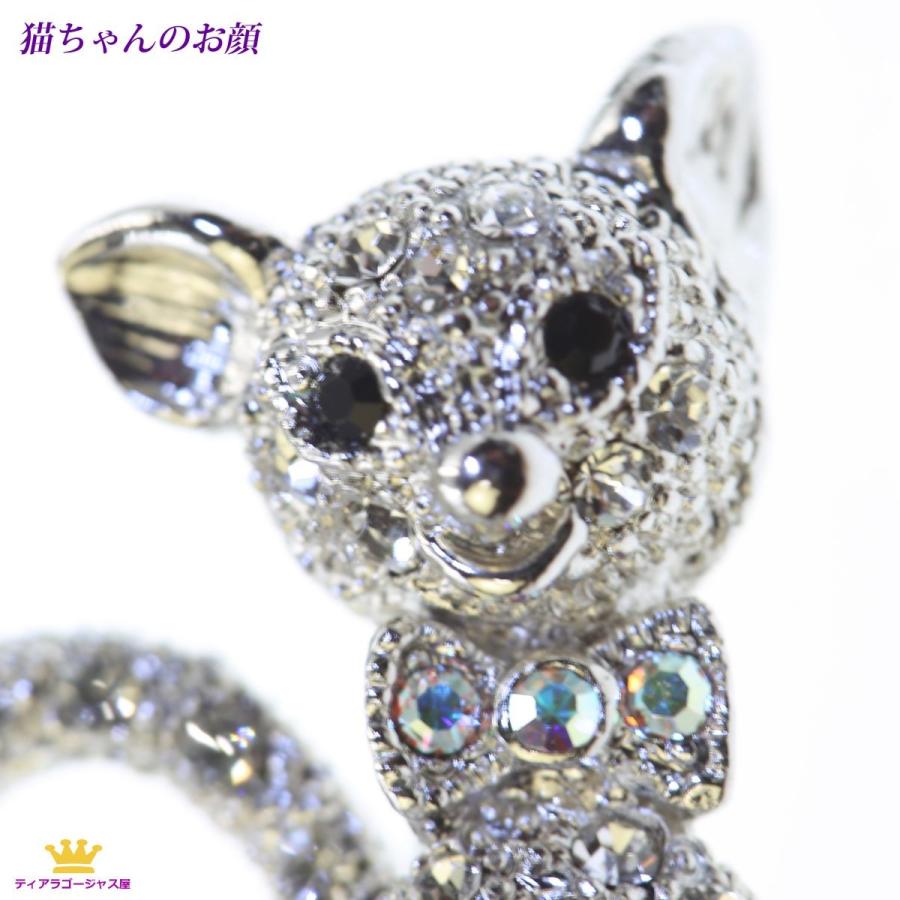 SWAROVSKI（スワロフスキー） ブローチ レディース 猫 ねこ ネコ
