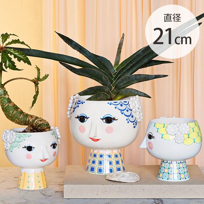 ビヨンヴィンブラッド 花瓶 エヴァ フラワーポット 直径21cm 顔 北欧