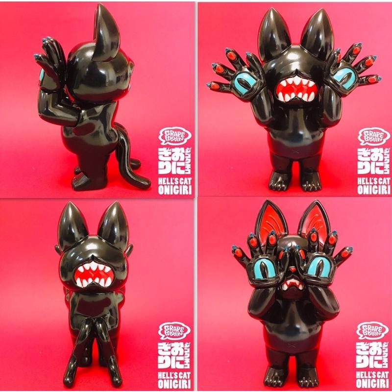 GRAPE BRAIN グレイプ ブレイン ジゴクネコ おにぎり 黒 ソフビ 人形