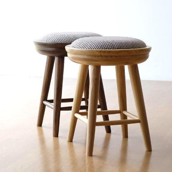 スツール 木製 丸椅子 おしゃれ クッション 玄関 キッチン 北欧