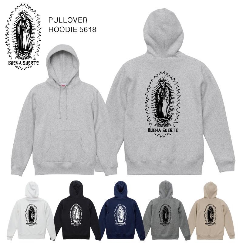 プルオーバーパーカー 裏起毛 グアダルーペ マリア トップス メンズ