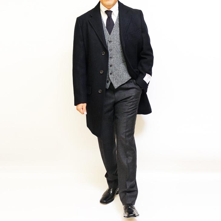 HARRIS TWEED（ハリスツイード） メンズ チェスターコート 新品 秋冬