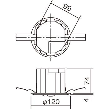 Panasonic（パナソニック） NNFB91605C 天井埋込型 昼白色 LED非常用