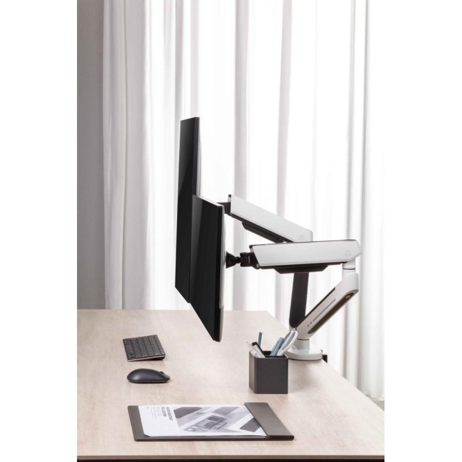 Alterzone ゲーミングモニターアーム 白 RGB 17~32インチ 最大耐荷重