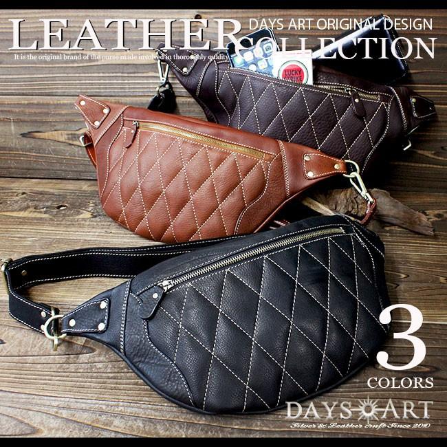 DAYSART（デイズアート） ボディバッグ レザー メンズ 本革 ウエスト