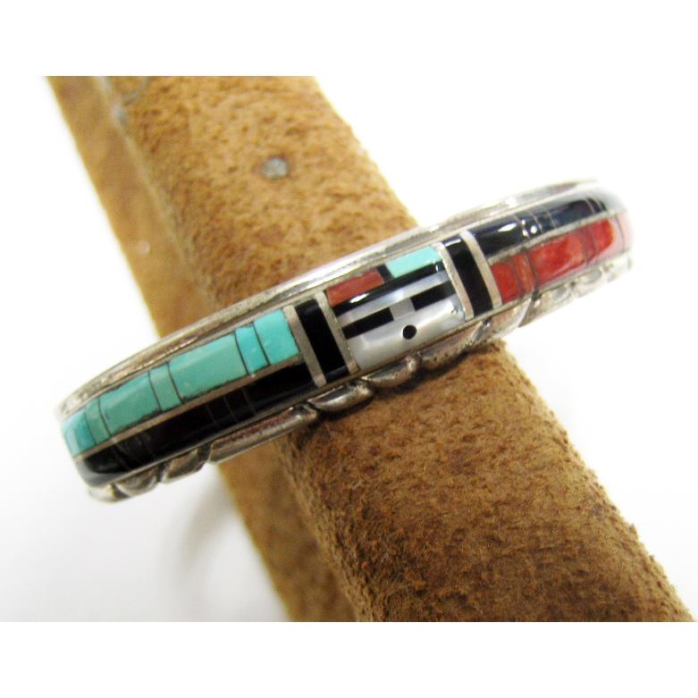 ZUNI族 ドンデワ DON DEWA サンフェイス インレイ バングル 腕輪