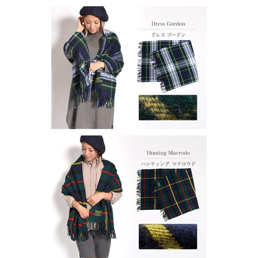 TWEED MILL（ツイードミル） 76×175 タータンチェック ブランケット