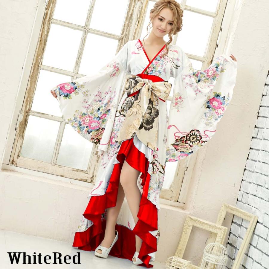 花魁 コスプレ 送料無料 新色入荷 仮装 和服 着物 ドレス 巫女 サテン