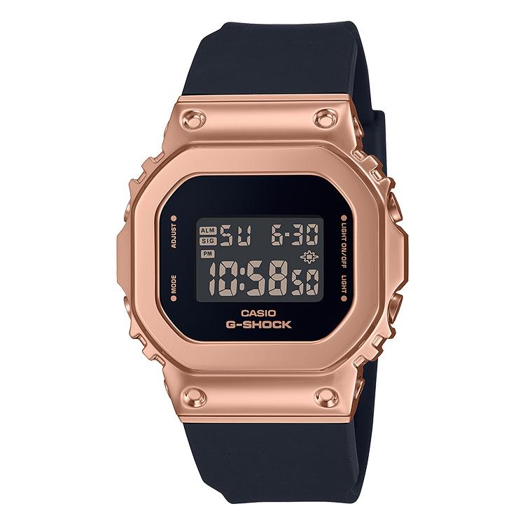 G-SHOCK gショック WOMEN メタルベゼル デジタル ピンクゴールド
