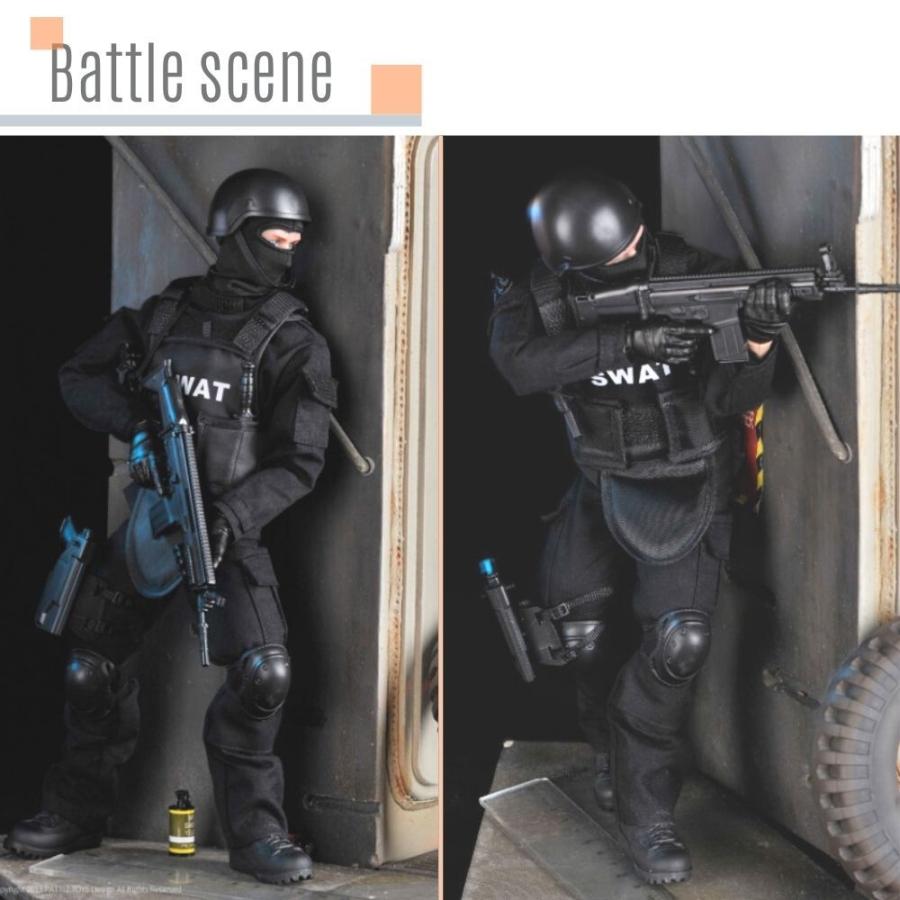 1:6スケール 可動関節30か所 特殊部隊SWAT 完全装備セット アクション