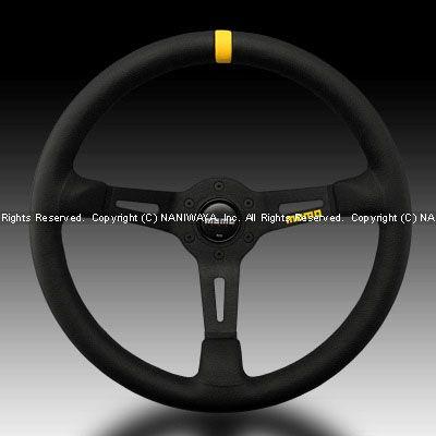 MOMO/モモ MOD.08（モデル08） ブラックレザー/ブラックスポーク 35Φ