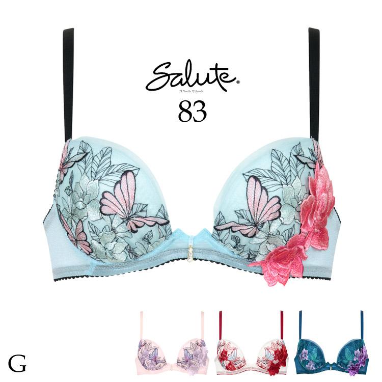 サルート（SALUTE） ワコール 83G フロントエックス ブラジャー 単品