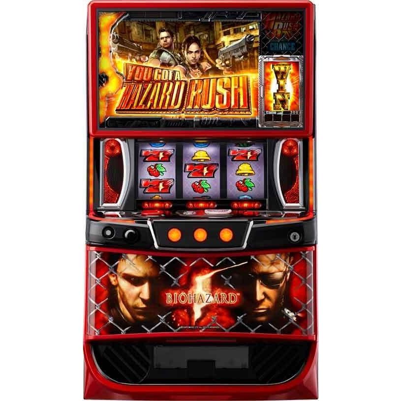 スマスロ遊技用ユニット取り付け済み Lバイオハザード5ZE 中古パチスロ