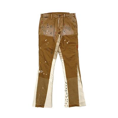 mnml（ミニマル） フレアデニムパンツ 28-34インチ ブラウン メンズ