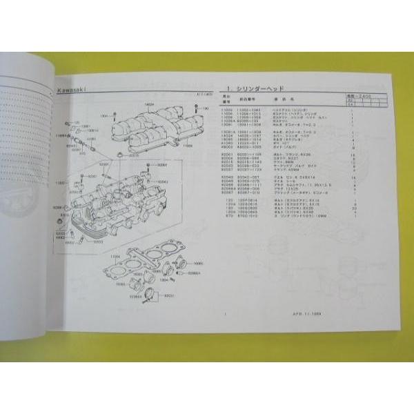Z400FX E4 パーツリスト パーツカタログ : エルウェーブ - 通販