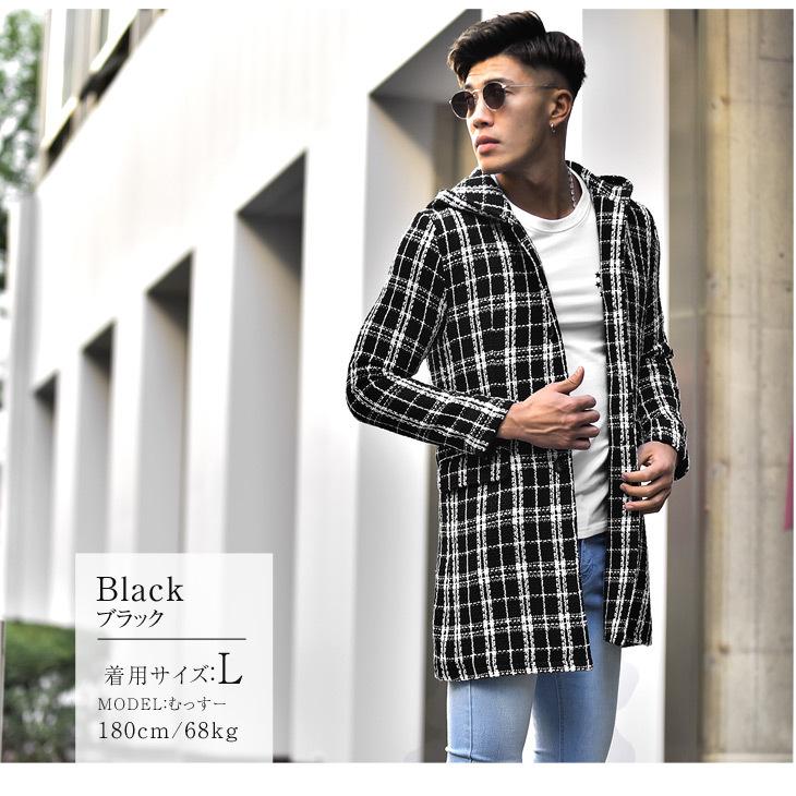 joker（ジョーカー） コート メンズ チェスターコート フードコート