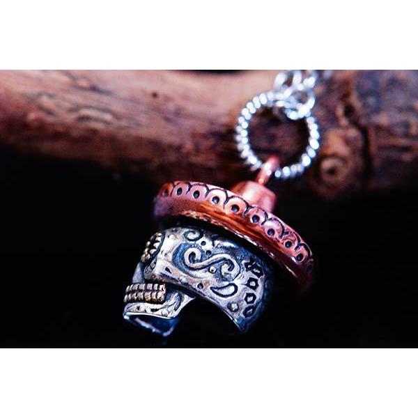 スカル 髑髏 ハット 帽子 メキシカン レッドブラウン シルバー925