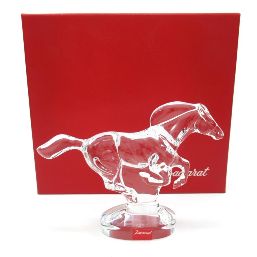 バカラ（Baccarat） 駆ける馬 ホース フィギュリン 美品 1点 箱付き