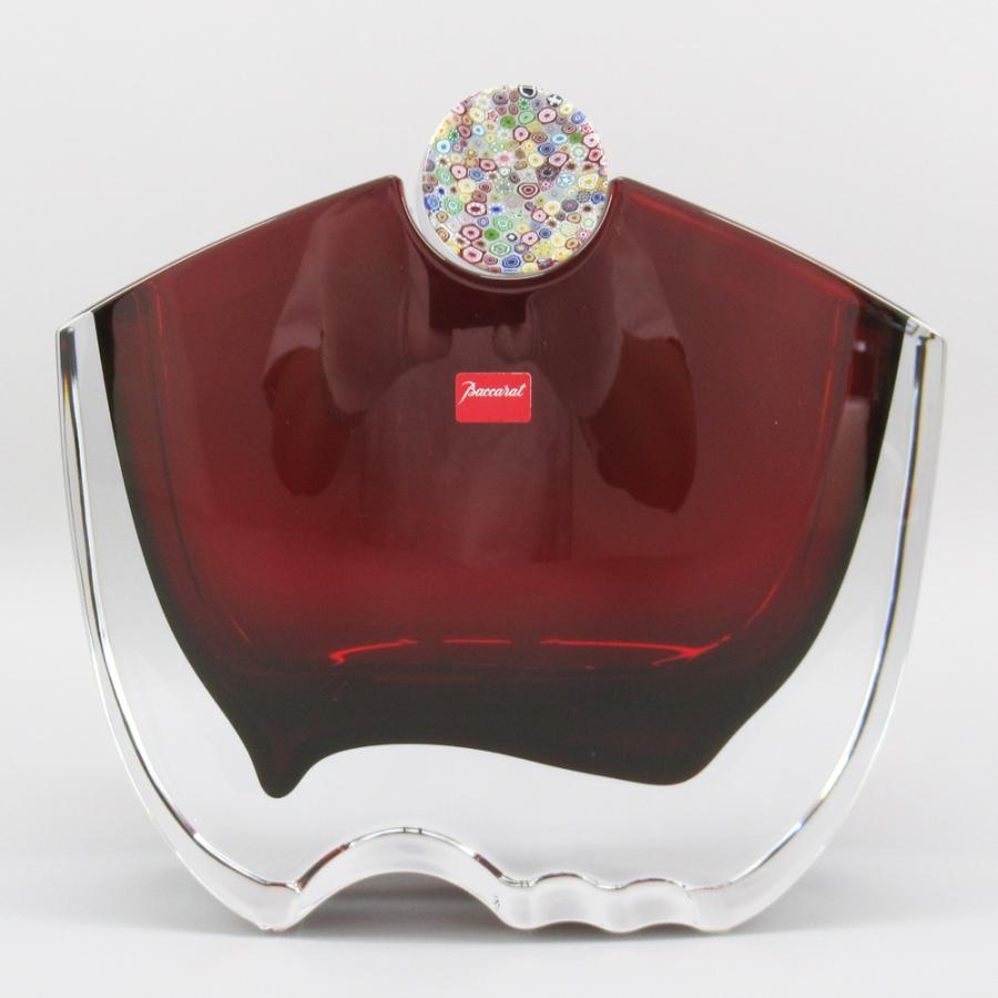 バカラ（Baccarat） オセアニア レッド フラワーベース 花瓶 箱付き
