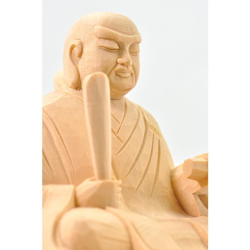 福和屋 仏像 日蓮宗 桧木 日蓮聖人像 1.8寸 2寸 2.5寸 3寸 檜 ヒノキ