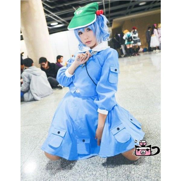 東方風神録 河城にとり コスプレ衣装 東方Project コスプレ衣装+カバン