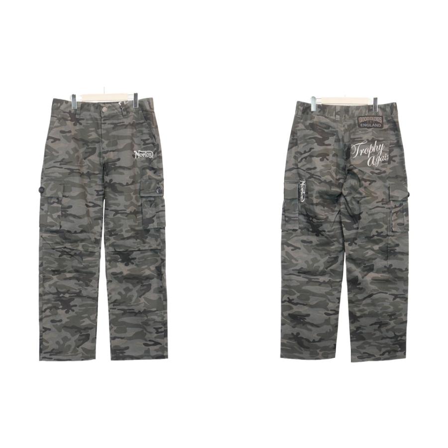 ノートン（NORTON） ロゴ刺繍 迷彩 カーゴパンツ メンズ 新作2026年